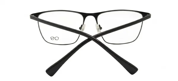 Black_Metal_Rectangular_Full_Rim_Eyeglasses_For_Men/Women