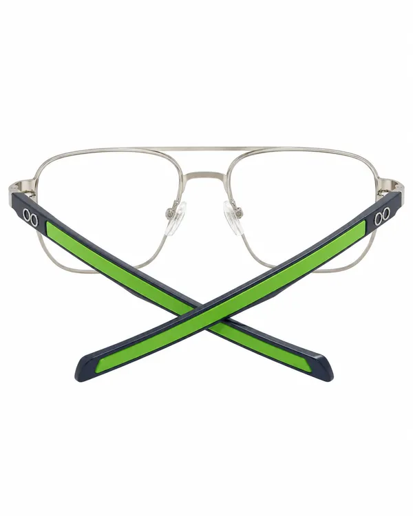 Silver_Metal_Full_Rim_Rectangle_Eyeglass_Frame_For_Unisex