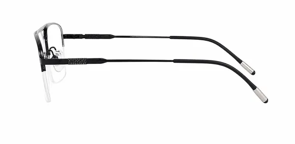 Black_Metal_Half_Rim_Rectangular_Eyeglasses_For_Men/Women