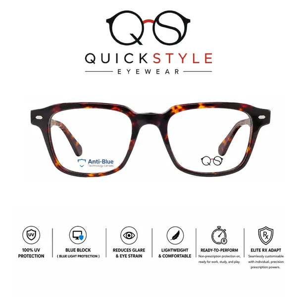 Black_Tortoiseshell_Acetate_Full_Rim_Rectangle_Eyeglass_Frame_For_Unisex