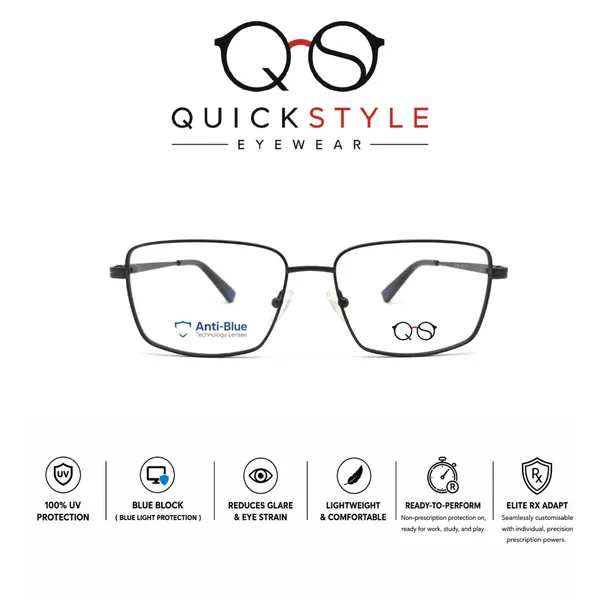 Black_Metal_Full_Rim_Rectangular_Eyeglasses_For_Men/Women