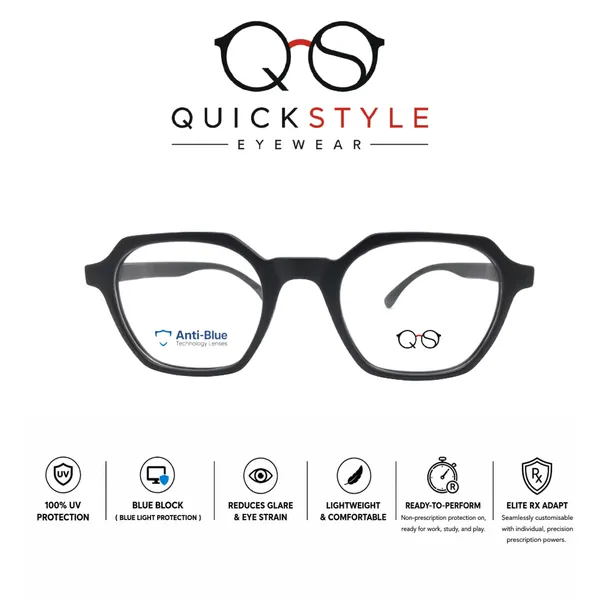 Quickstyle_Black_Hexa_Square_Eyeglass_Frame_For_Men_Women