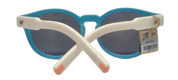 Kids_Polarised_Sunglasses_Teal_With_White_Polka_Dot_Round_Frame_Ages_4_12y