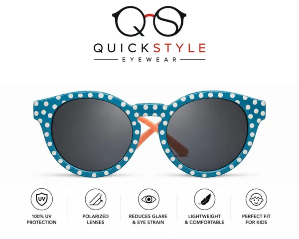 Kids_Polarised_Sunglasses_Teal_With_White_Polka_Dot_Round_Frame_Ages_4_12y