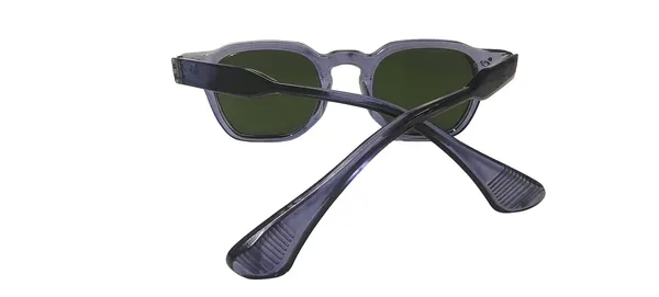 Classic_Retro_Square_Round_Sunglasses_Translucent_Slate_Grey_Frame_Forest_Green_Lenses_Uv_Protected