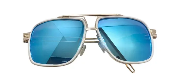 Men_S_Luxury_Navigator_Sunglasses_White_And_Gold_Square_Aviator_Frame_Blue_Mirror_Lenses_100_Uv_Protection