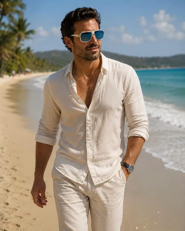 Men_S_Luxury_Navigator_Sunglasses_White_And_Gold_Square_Aviator_Frame_Blue_Mirror_Lenses_100_Uv_Protection