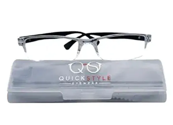 Quick_Style_Hc_Reading_Glasses_Unisex_2_00_Full_Transparency_Front_Matte_Black_Temples_Full_Magnification_Range_Contemporary_Style_Unisex_Design