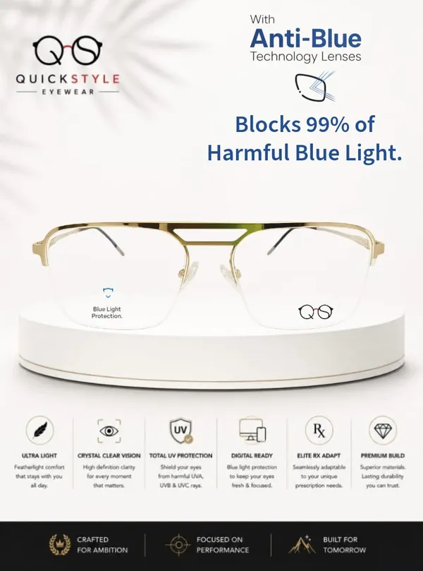 Quick_Style_Anti_Blue_Light_Eyeglasses_Semi_Rimless_Unisex_420nm_Uv_Protection_Relieves_Eye_Strain_Scratch_Dust_Resistant_Light_Weight_Durable_Filters_Harmful_Blue_Light