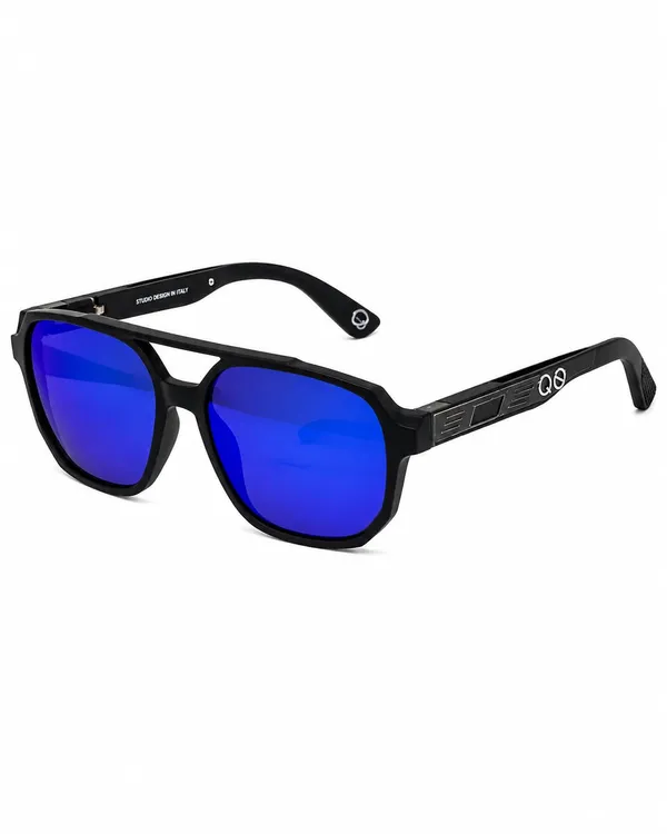 Quickstyle_Aviator_Sunglasses_For_Men_Black_Frame_With_Blue_Mirror_Lens_Uv400_Protection_Glare_Reduction_Lightweight_Design_Mirror_Coating