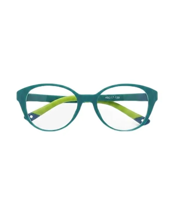 Teal_Lime_Tr90_Full_Rim_Rectangle_Eyeglass_Frame_For_Kids