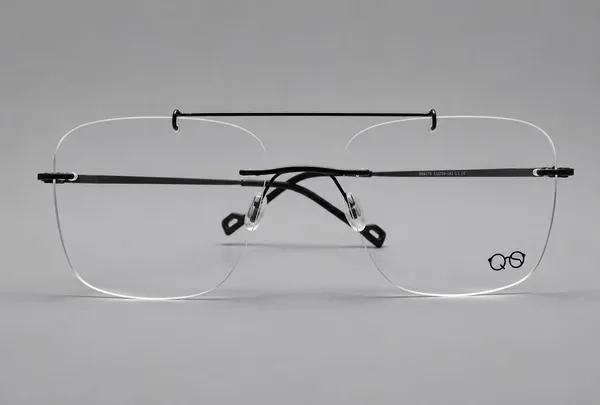 Quick_Style_Black_Metal_Rimless_Clubmaster_Aviator_Eyeglass_Frame_For_Men_Women
