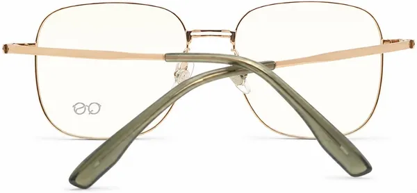 Quick_Style_Gold_Metal_Full_Rim_Square_Eyeglass_Frame_For_Men_Women
