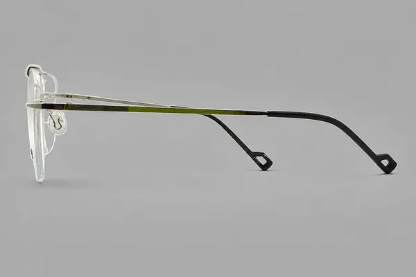 Silver_Metal_Rimless_Clubmaster_Aviator_Eyeglass_Frame_For_Unisex