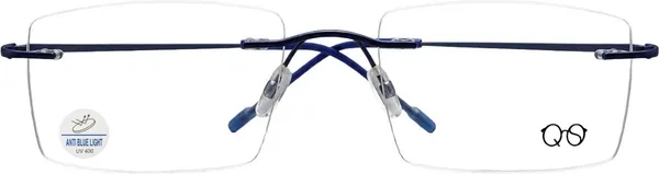 Blue_Metal_Rimless_Rectangle_Eyeglass_Frame_For_Unisex