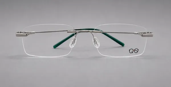 Quick_Style_Silver_Metal_Rimless_Rectangle_Square_Eyeglass_Frame_For_Men_Women