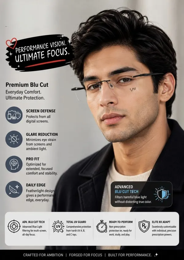 Quick_Style_Black_Metal_Rimless_Rectangle_Square_Eyeglass_Frame_For_Men_Women