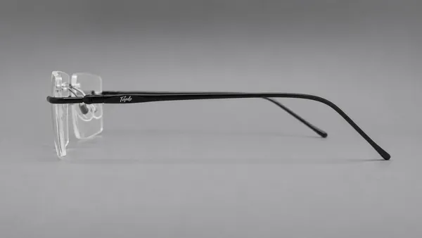 Quick_Style_Black_Metal_Rimless_Rectangle_Square_Eyeglass_Frame_For_Men_Women
