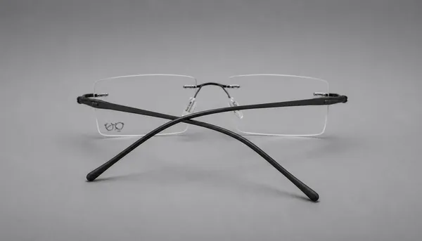 Quick_Style_Black_Metal_Rimless_Rectangle_Square_Eyeglass_Frame_For_Men_Women