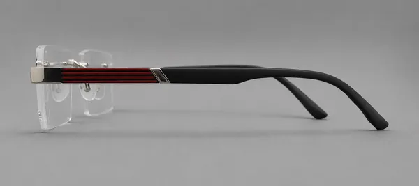 Black_Rimless_Rectangle_Square_Blucut_Eyeglass_Frame_Unisex