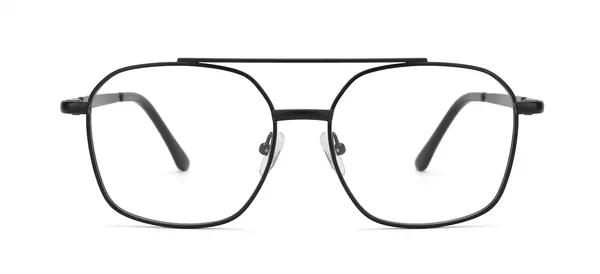 Black_Metal_Double_Bridge_Rectangular_Eyeglasses_For_Men/Women