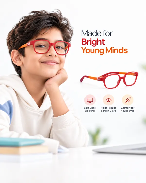 Red_Tr90_Rectangular_Eyeglasses_For_Kids