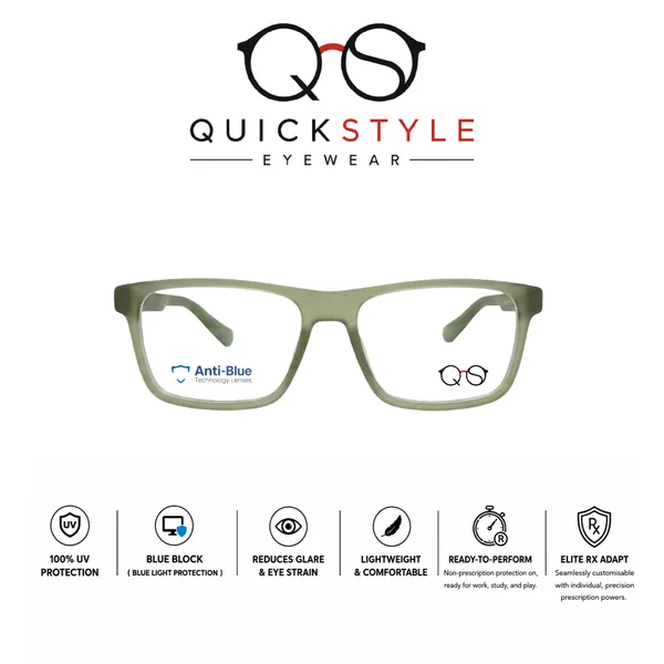 Matte_Green_Rectangle_Full_Frame_TR90_Unisex