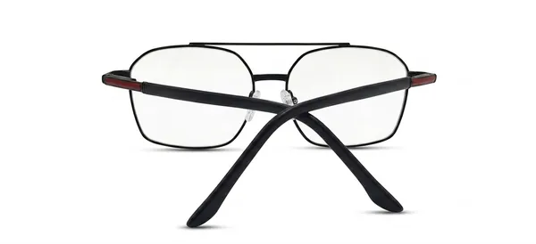 Black_Metal_Double_Bridge_Rectangular_Eyeglasses_For_Men/Women