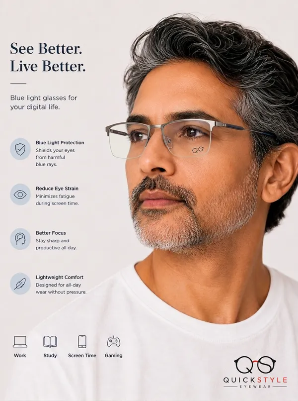 Grey_Blue_Metal_Half_Rim_Rectangular_Eyeglass_Frames_For_Men/Women