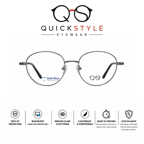 Black_Blue_Metal_Round_Frame_Eyeglasses_For_Men/Women