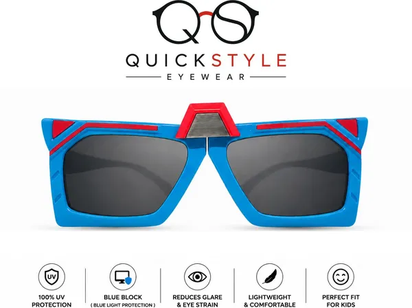 Blue_Red_Tr90_Retro_Square_Transformers_Sunglasses_For_Kids