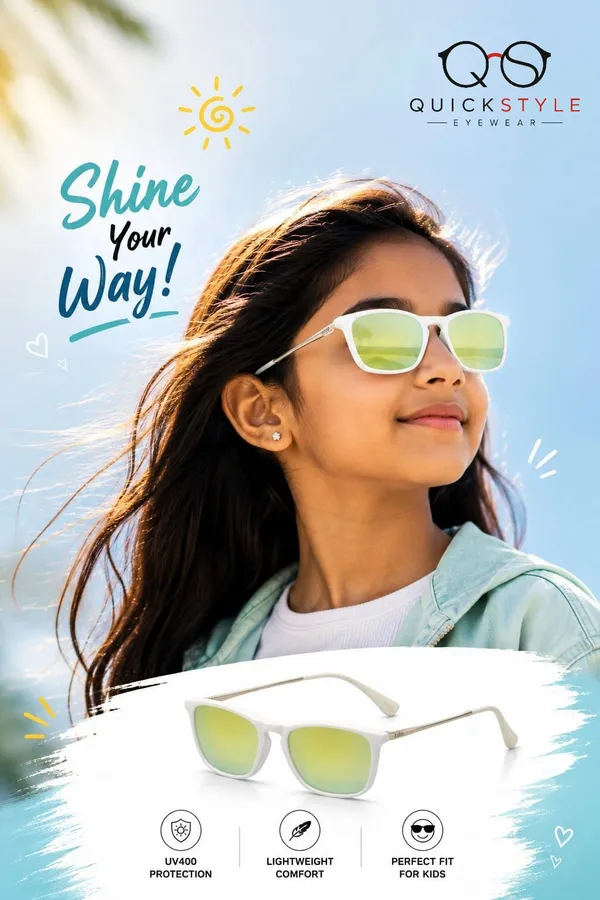 White_Tr_Metal_Square_Mirror_Sunglasses_For_Unisex_Kids
