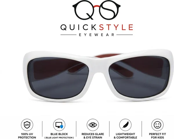 White_Tr90_Full_Frame_Rectangular_Sunglasses_For_Unisex_Kids