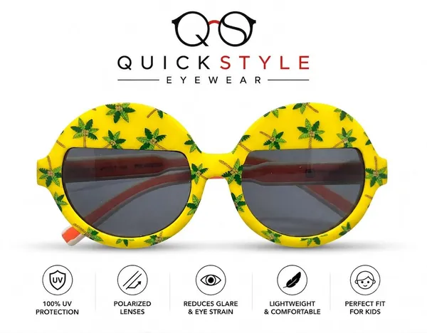 Quick_Style_Yellow_Tr90_Round_Sunglasses_For_Unisex_Kids
