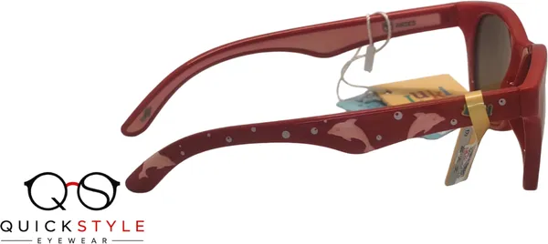 Quick_Style_Red_Tr90_Wayfarer_Sunglasses_For_Unisex_Kids