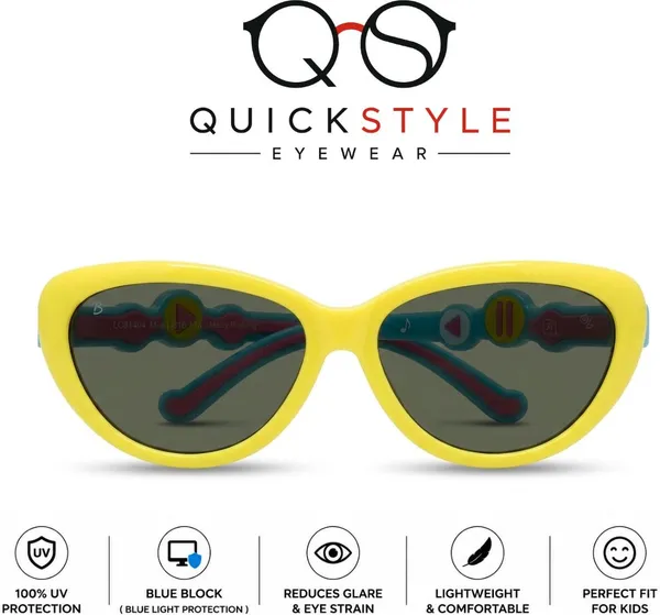 Yellow_Tr90_Cat-Eye_Full_Frame_Sunglasses_For_Girls