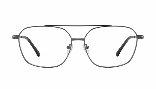 Black_Metal_Rectangular_Eyeglasses_Purple_Temples_For_Men/Women