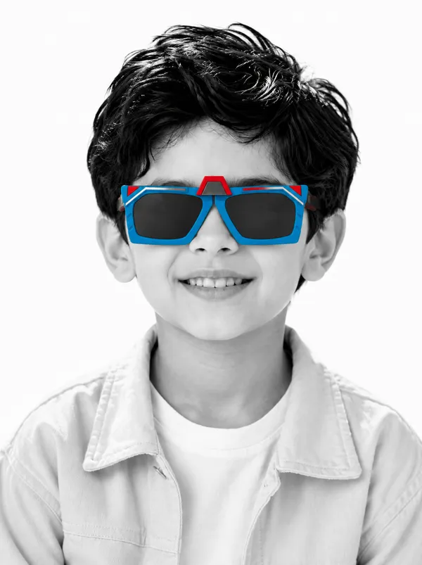 Blue_Red_Tr90_Retro_Square_Transformers_Sunglasses_For_Kids