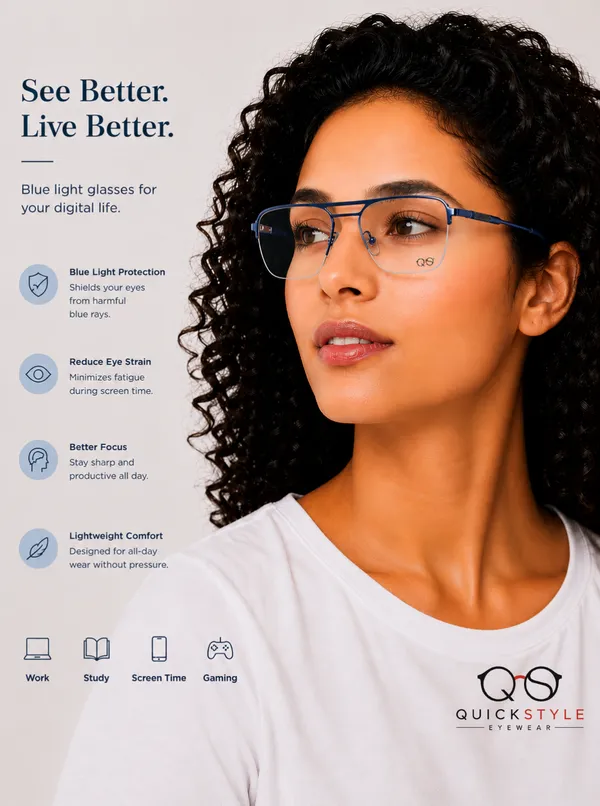 Blue_Metal_Rectangular_Eyeglasses_For_Men/Women
