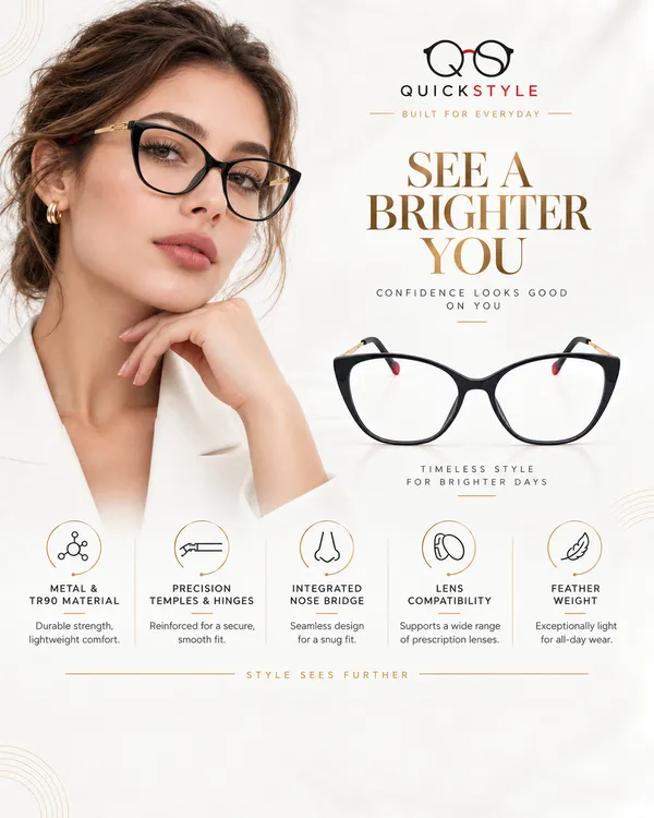 Quickstyle_Black_Gold_TR90_Cateye_Frame_51_Women