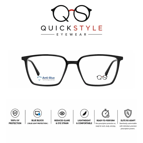 Black_Tr_Metal_Full_Rim_Rectangular_Eyeglasses_For_Men/Women