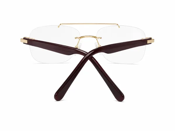 Quickstyle_Rimless_Rectangle/_Avaitor_Double_Bar_Frame_Golden