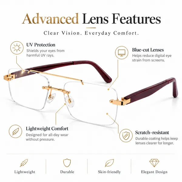 Quickstyle_Rimless_Rectangle_Double_Bar_Frame_Golden