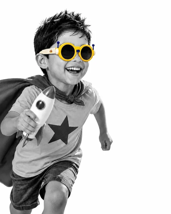 Yellow_Tr90_Round_Robot-Theme_Sunglasses_For_Kids