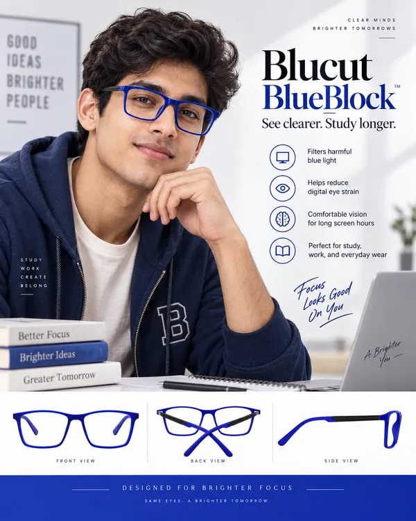 Blue_Tr90_Full_Rim_Rectangle_Eyeglass_Frame_For_Unisex