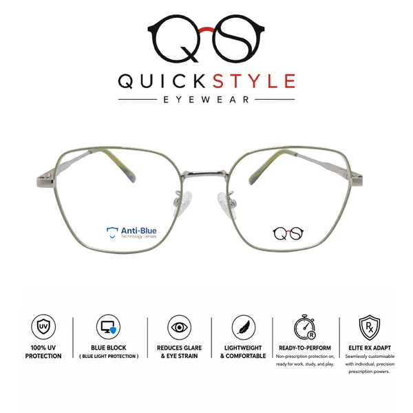 Metal_Full_Rim_Rectangle_Eyeglass_Frame_For_Unisex