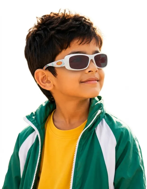 White_Tr90_Full_Frame_Rectangular_Sunglasses_For_Unisex_Kids