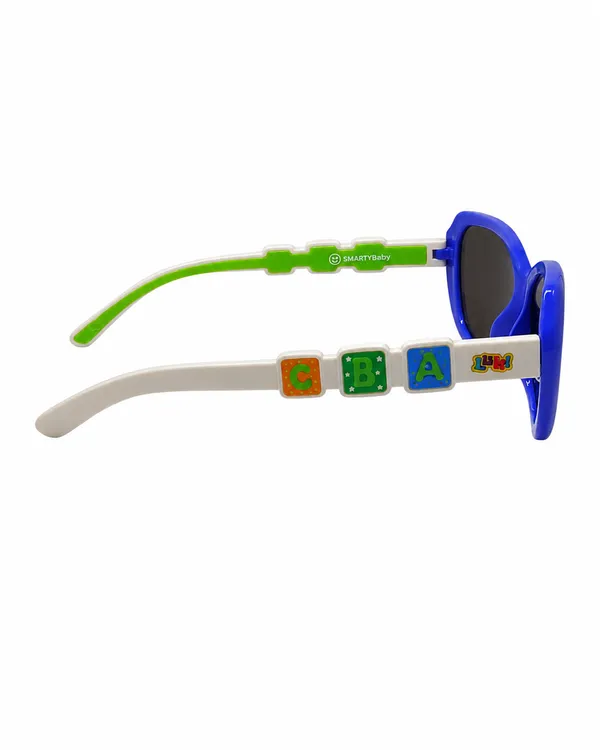 Quickstyle_Eyewear_Alphabet_Block_Kids'_Sunglasses,_Blue_&_white_Age_5-12Y