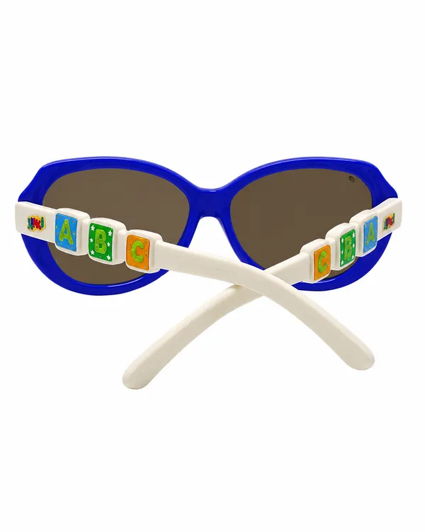 Quickstyle_Eyewear_Alphabet_Block_Kids'_Sunglasses,_Blue_&_white_Age_5-12Y