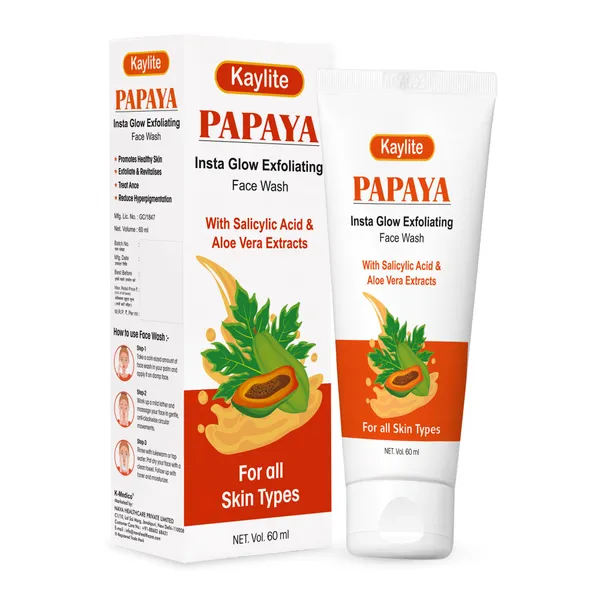 Kaylite_Papaya_Insta_Glow_Exfoliating_Face_Wash